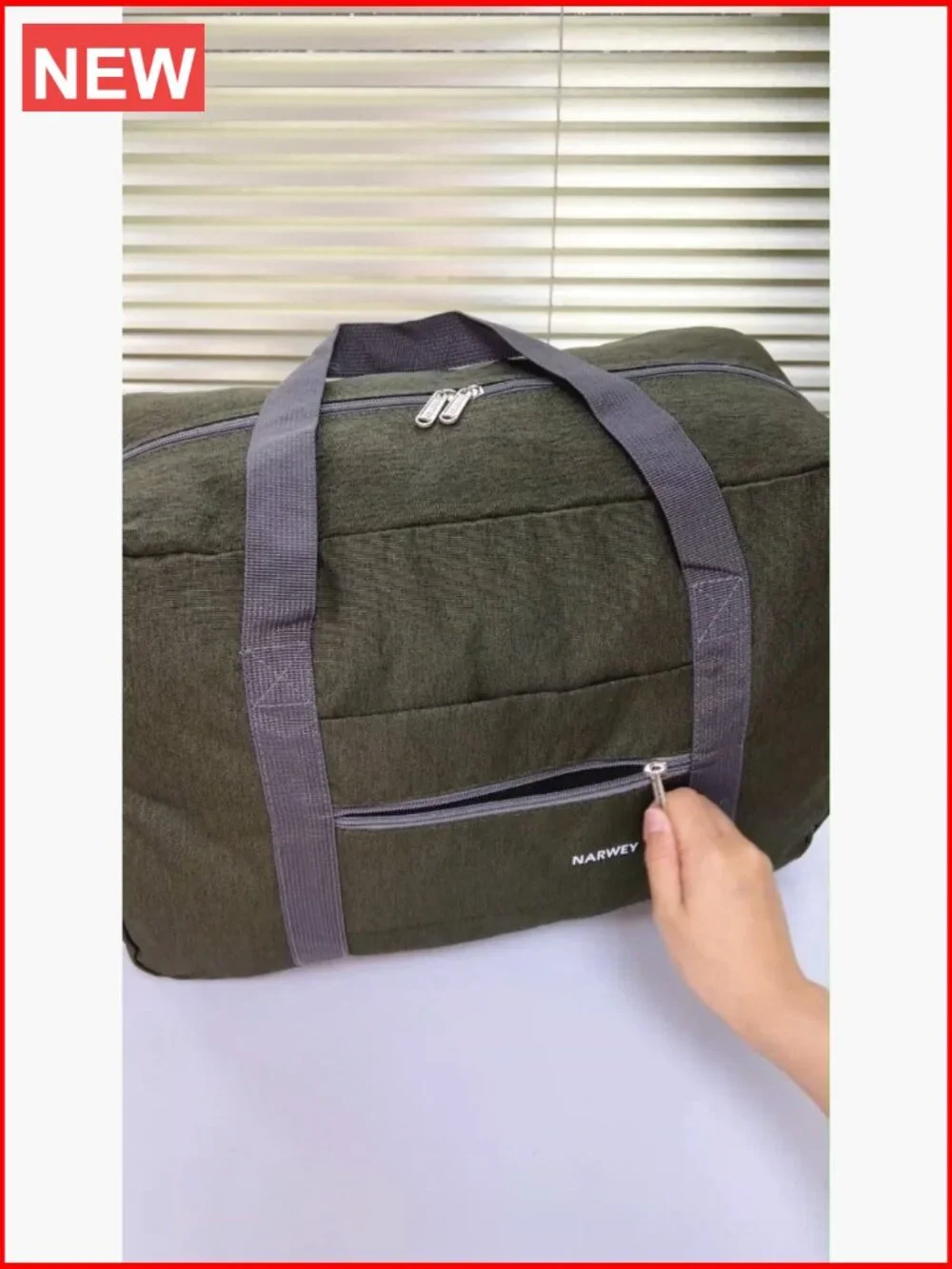 Personal Item Travel Duffel Bag Foldable Carry on with Laptop Compartment